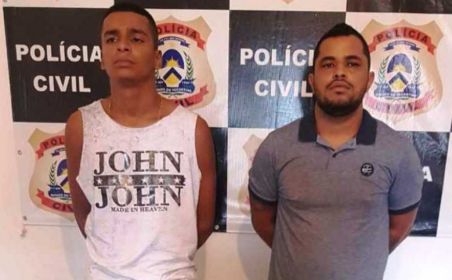 Júlio César e Hiiuri foram presos pela Polícia Civil em Araguaína por tráfico de drogas