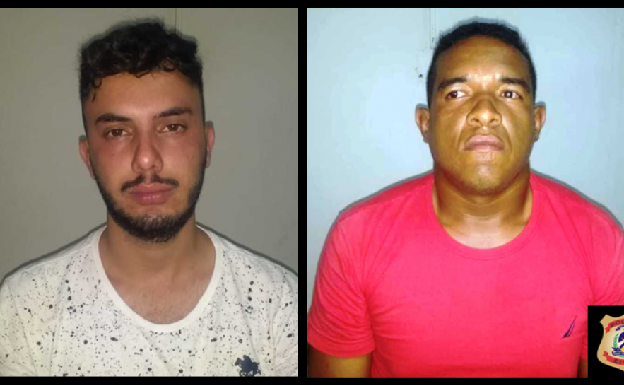 Wemerson e Hugo foram presos em flagrante pela Polícia Civil por tráfico de drogas
