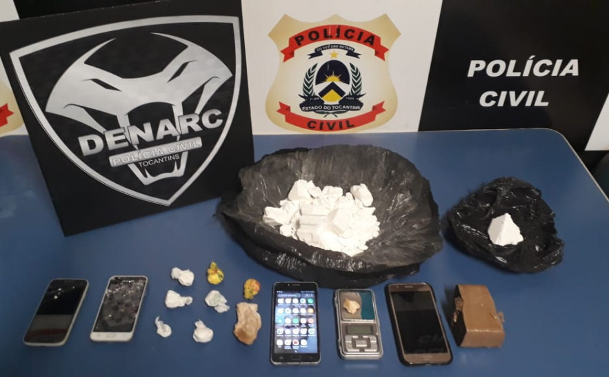 Drogas apreendidas pela Polícia Civil em Palmas 