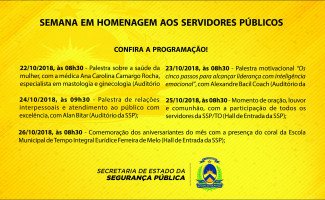 Secretaria da Segurança Pública realiza Semana do Servidor Público com série de palestras