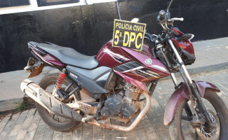 Polícia Civil identifica motocicleta roubada na Capital