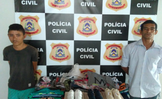 Forças Policiais prendem autores de furto e recuperam objetos