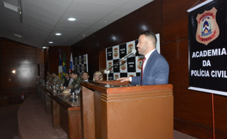 Solenidade de encerramento da Etapa Palmas da Academia Itinerante celebra capacitação de 180 policiais civis 