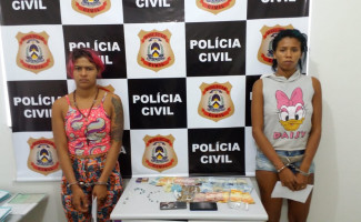 Polícia Civil prende duas mulheres suspeitas de tráfico de drogas em Lagoa da Confusão