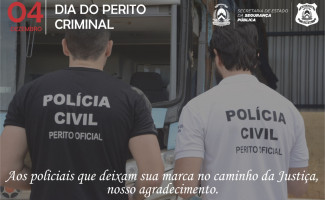 04 de dezembro. Dia Nacional do Perito Criminal 