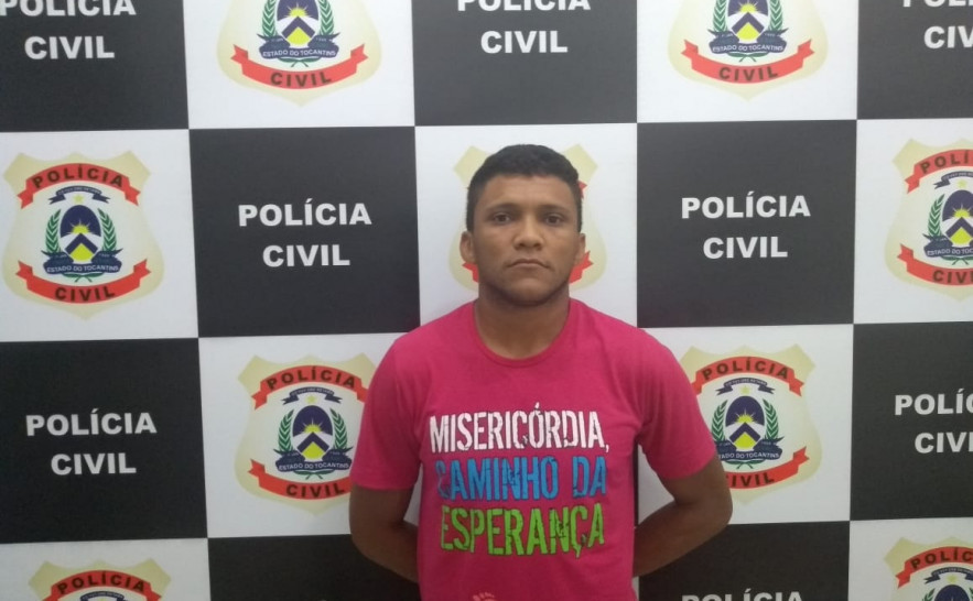 Jemison Silva, preso pela Polícia Civil em Palmas 