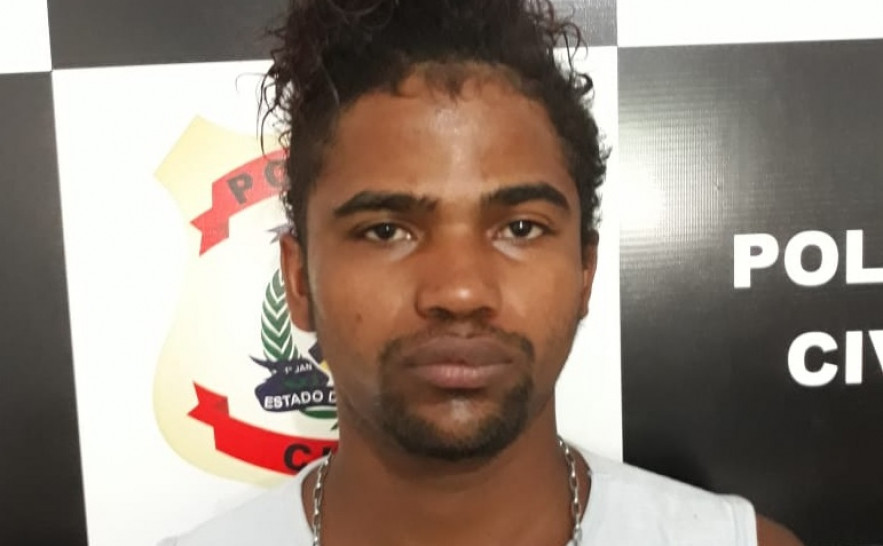 Marcus Vinícius Ribeiro da Cruz foi preso pela Polícia Civil após decretação de regressão ao regime fechado em Miracema do TO - FOTO Divulgação Polícia Civil do TO