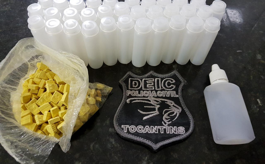 Drogas apreendidas pela Polícia Civil em Gurupi 