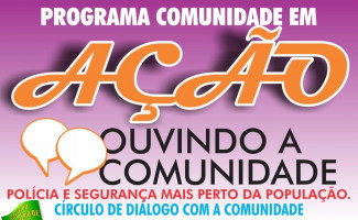 Forças de segurança estaduais realizam o programa Comunidade em Ação em Miranorte