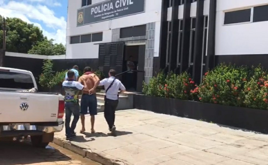 Suspeito foi preso em Praia Norte no Tocantins.jpeg