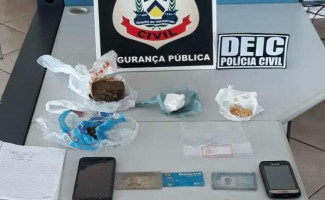 Polícia Civil fecha ponto de venda de drogas e prende traficante em Guaraí