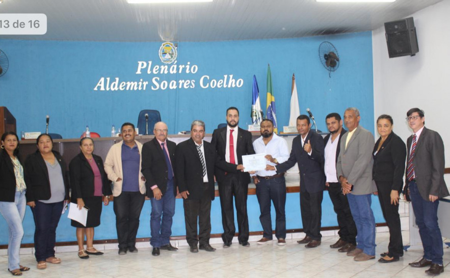 Delegado recebe moção em Araguanã - Divulgação.jpeg