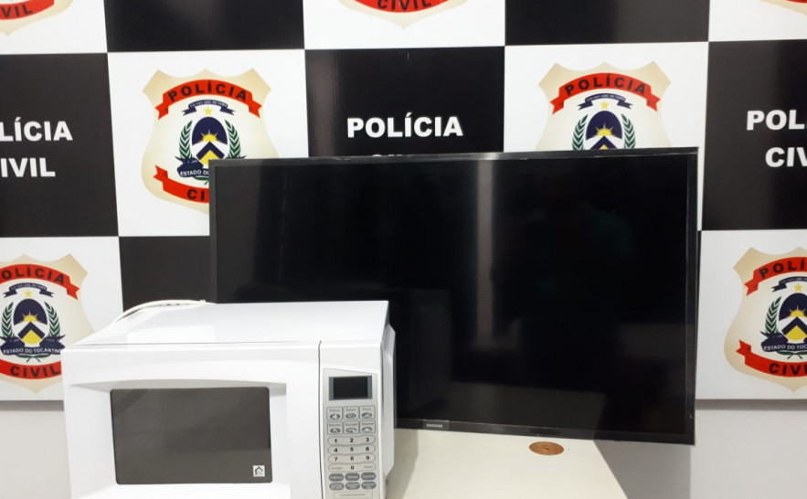 Objetos furtados e recuperados pela Polícia Civil em Palmas