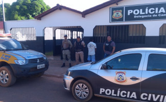 Ações conjuntas das Polícias Civil e Militar recuperam veículo furtado e prendem suspeito de estupro de vulnerável no interior do Estado 