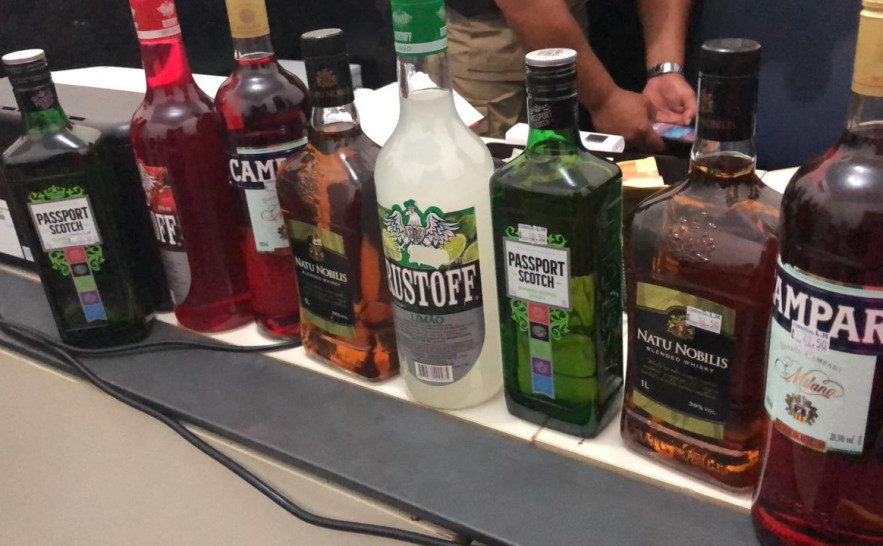Bebidas furtadas e recuperadas pela Polícia Civil em Aragominas 