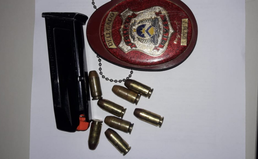 Munição e carregador foram entregues à Polícia Civil..jpeg