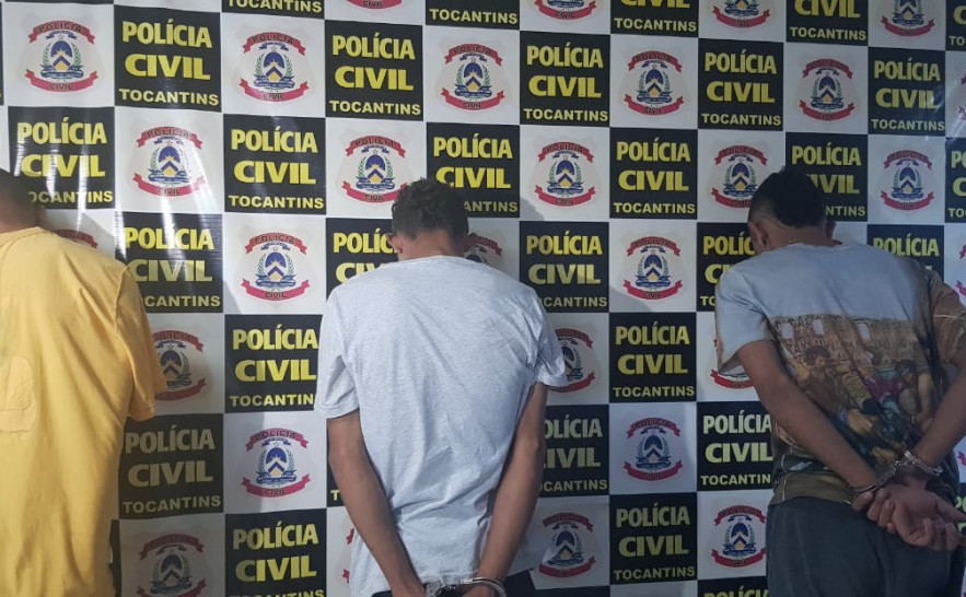 Três integrantes de facção criminosa são presos na Operação Place de Grève da Polícia Civil que investiga decapitação em Divinópolis-TO