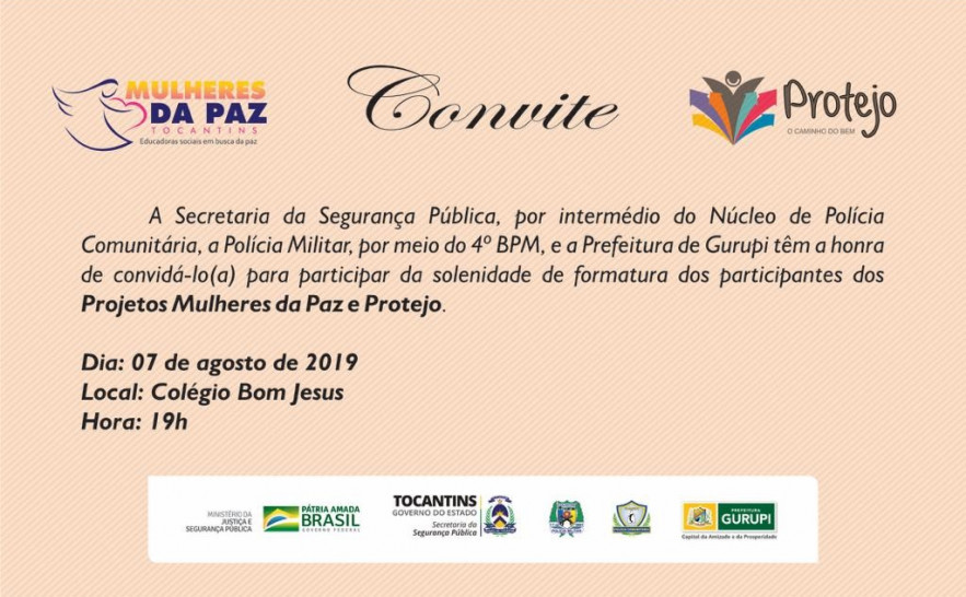 Encerramento dos projetos Mulheres da Paz e Proteção de Jovens em Território Vulnerável acontece nesta quarta-feira em Gurupi.jpg