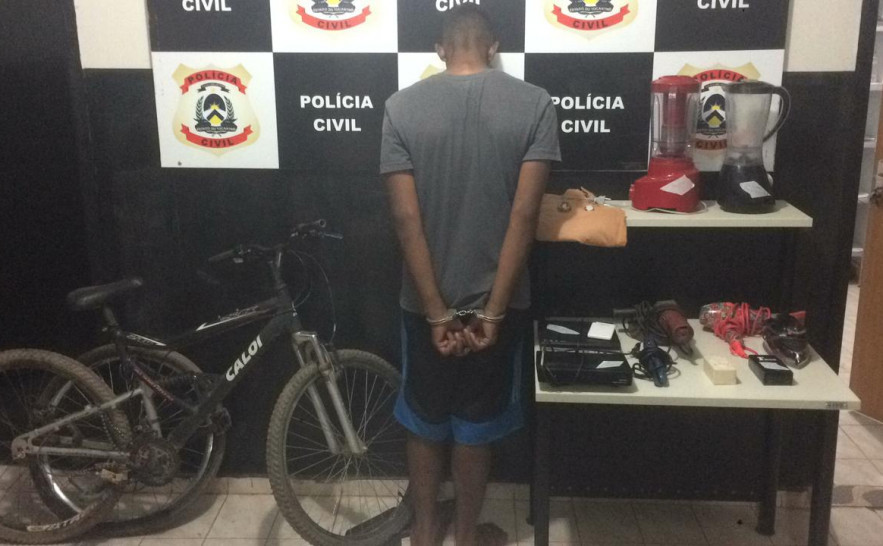Polícia Civil prende suspeito de furtas várias residências no sudeste do Estado 