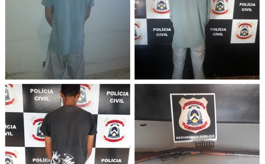 Suspeitos de roubar fazendas são presos pela Polícia Civil em Colmeia 