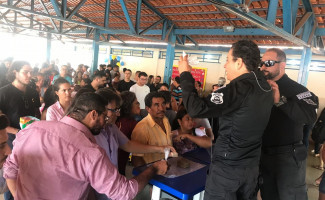Segurança Pública participa de ação educativa em Escola Estadual no Distrito de Luzimangues