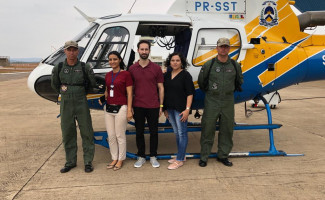  Helicóptero do CIOPAER faz transporte de equipe médica da Saúde para captação de córneas no HRA