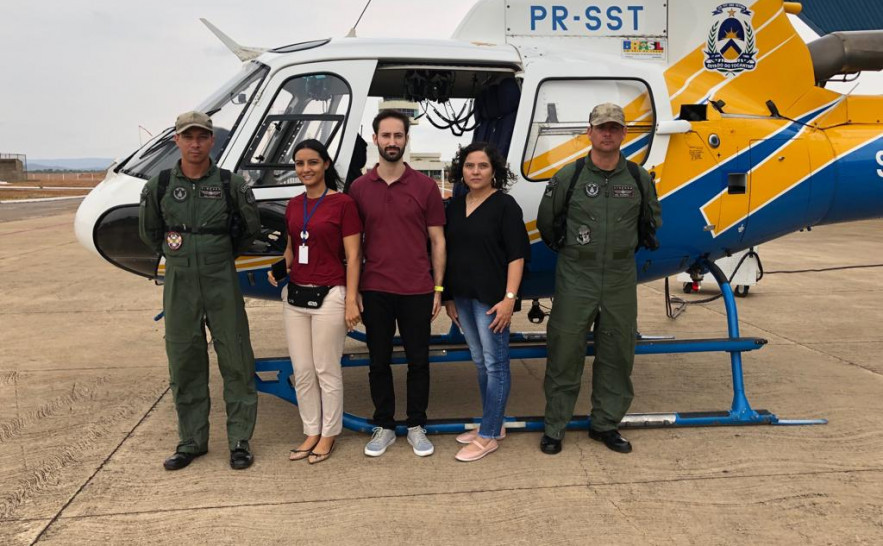 Helicóptero do CIOPAER faz o transporte de equipe médica da Saúde para 1ª captação múltipla de órgãos do HRA - DICOM SSP (1).jpeg