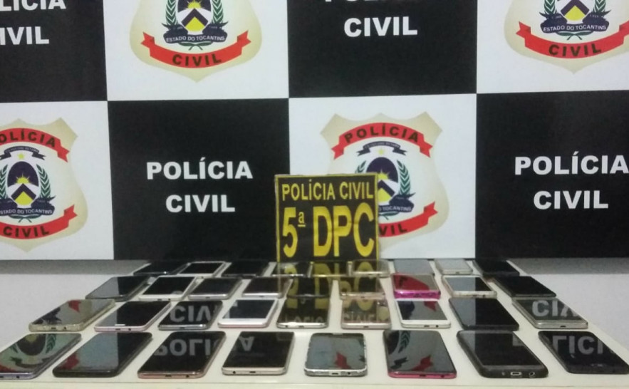 Polícia Civil recupera e devolve 35 aparelhos celulares aos verdadeiros proprietários em Palmas 