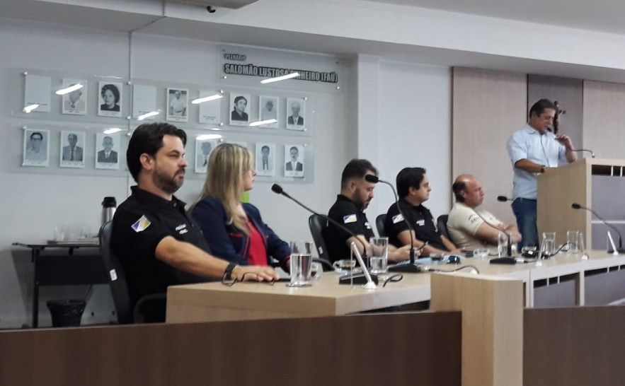 Diretor da ESPOL, delegado Ronie Esteves durante a 6ª edição do projeto academia itinerante em Gurupi 