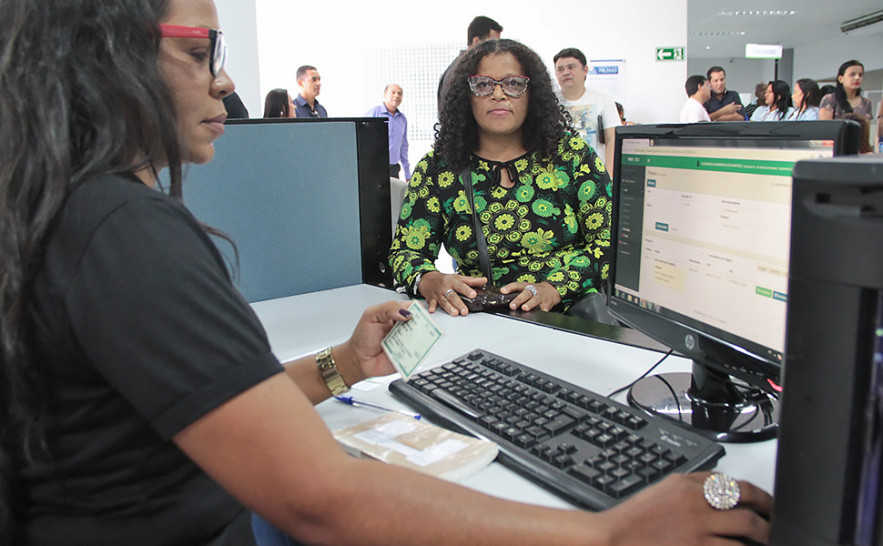 Para a vendedora Andresa Costa Miranda, a inauguração do Núcleo de Identificação também vai facilitar muito a vida da população da região sul da Capital - Tharson Lopes Governo do Tocantins.jpg