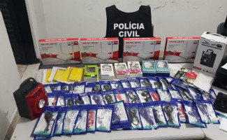 Polícia Civil de Natividade apreende objetos eletrônicos furtados na cidade