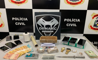 Polícia Civil prende na Capital duas pessoas por tráfico e associação para o tráfico