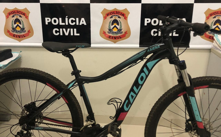 Bicicleta furtada e recuperada pela Polícia Civil em Pium 