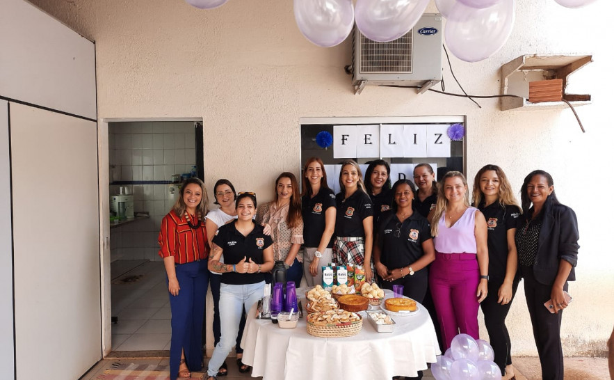 Homenagem ao Dia Internacional da Mulher, na 1º Delegacia Especializada em Atendimento à Mulher, em Palmas 