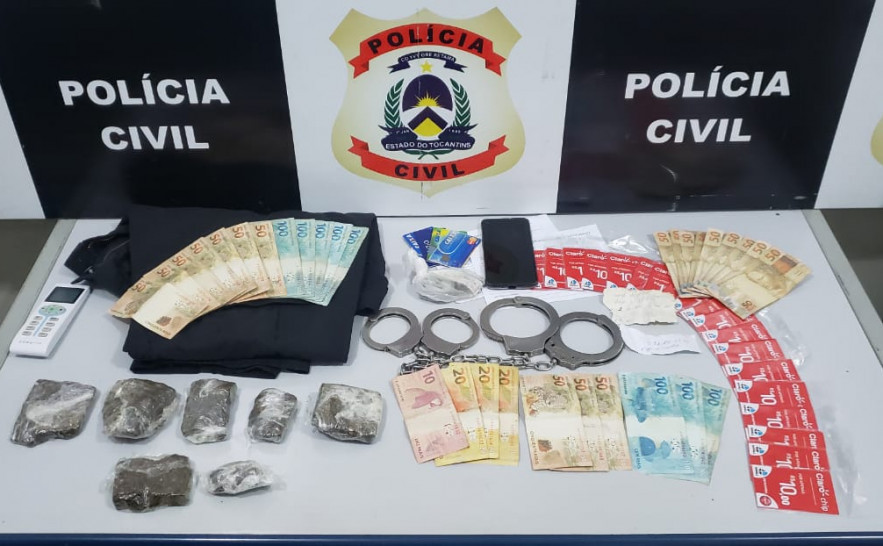 Polícia Civil prende três homens suspeitos por tráfico de drogas em Palmas 