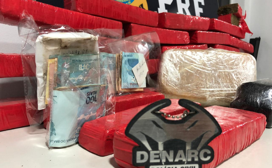 Entorpecentes foram apreendidos em ação da Polícia Civil do Tocantins e com o apoio da PRF-TO