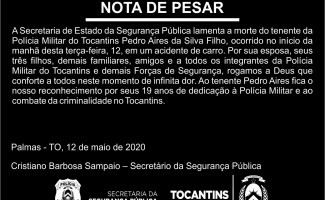 Nota de pesar - policial militar