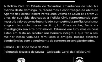 Nota de Pesar Polícia Civil