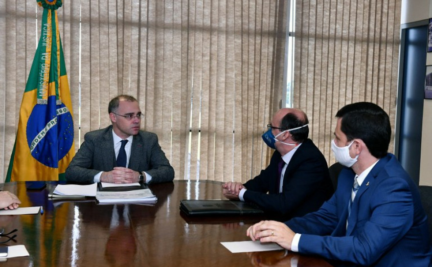 Ministro da Justiça e Segurança Pública recebe presidente do Colégio Nacional de Secretários de Segurança Pública