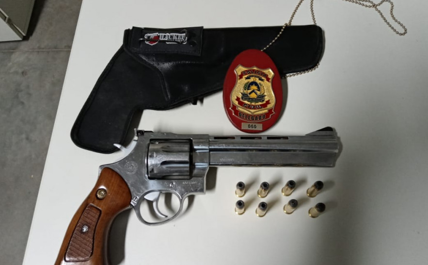 Arma de fogo apreendida pela Polícia Civil em Araguaína