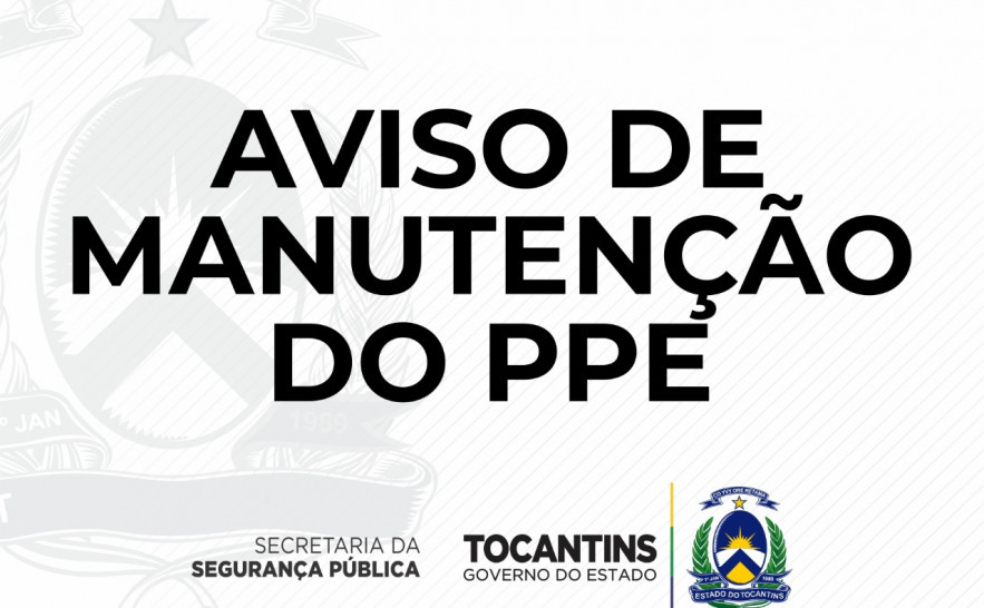 PPE estará indisponível 