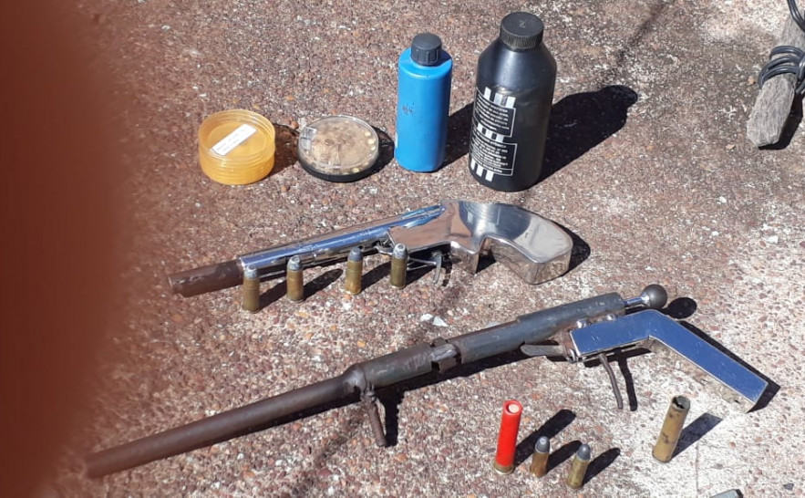 Armas de fogo e munições apreendidas pela Polícia Civil em Gurupi