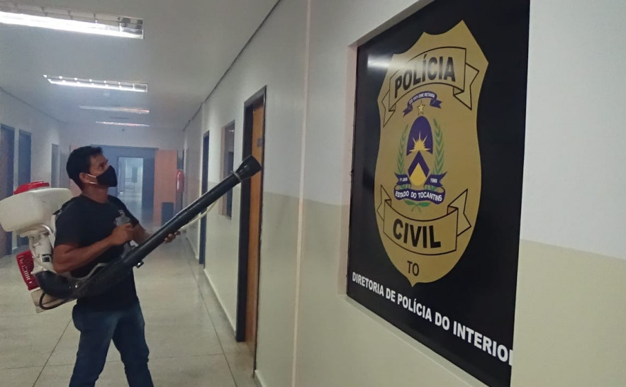Segurança Pública passa por higienização de prevenção à Covid-19