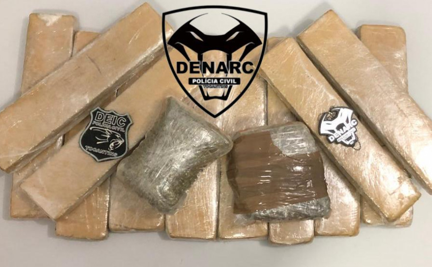 Polícia Civil apreende grande quantidade de drogas e prende dois homens por envolvimento com o tráfico em Gurupi