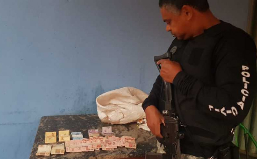 Dinheiro em espécie apreendido durante a operação Forâneo em agosto do ano passado