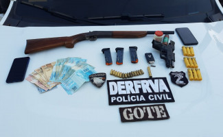 Polícia Civil identifica e prende integrantes da quadrilha que praticou roubo na fazenda Canadá em Figueirópolis, no sul do Estado