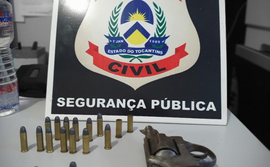 Homem é autuado pela Polícia Civil por porte ilegal de arma de fogo e violência doméstica em Miracema 