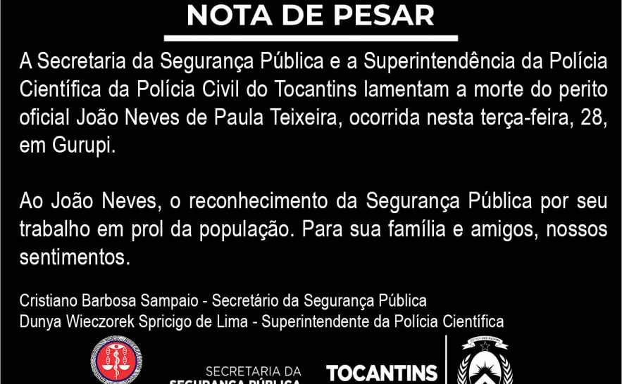 Nota de pesar 