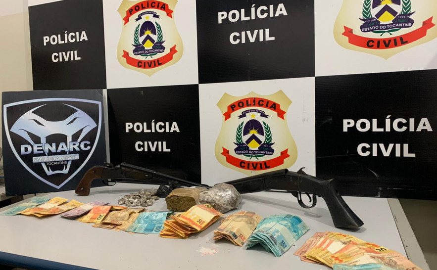 Operação Hígia apreende insumos para o tráfico; cerca de um quilo de droga; dinheiro falso; duas armas e munições.