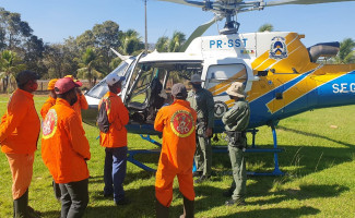 Em apoio à Defesa Civil Estadual, Ciopaer realiza monitoramento e combate a focos de incêndio na Serra Geral em Natividade